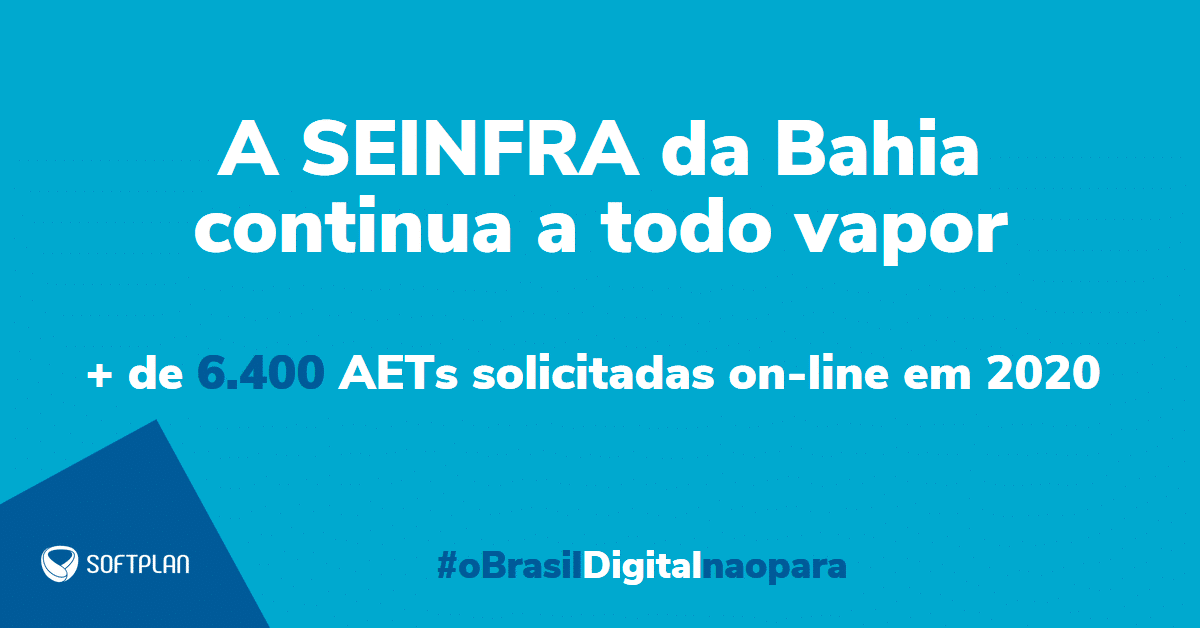 A Secretaria de Infraestrutura do Estado da Bahia continua a todo vapor!