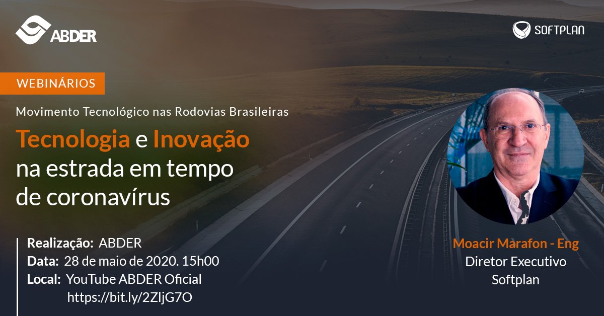 ABDER promove série de webinars – Movimento Tecnológico nas Rodovias Brasileiras