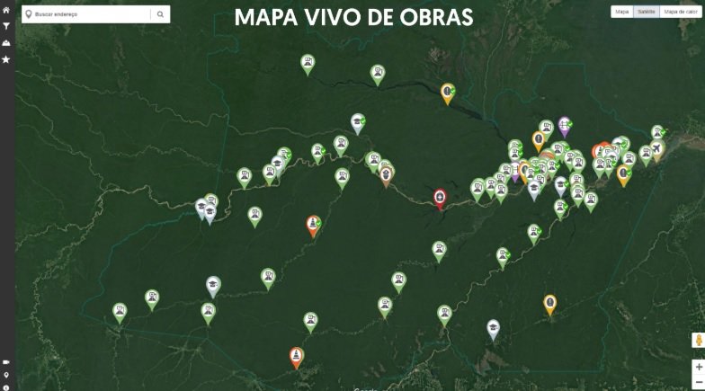 ‘Mapa Vivo de Obras’ completa um ano e ganha destaque por garantir transparência aos investimentos do Governo do Amazonas